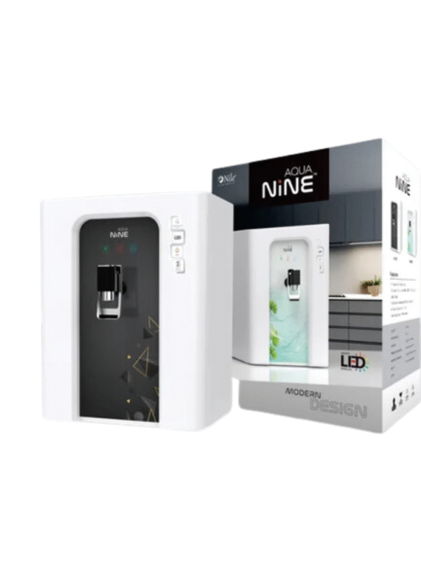 Aqua Nine Digital White RO water purifier with digital display and 12-liter tank